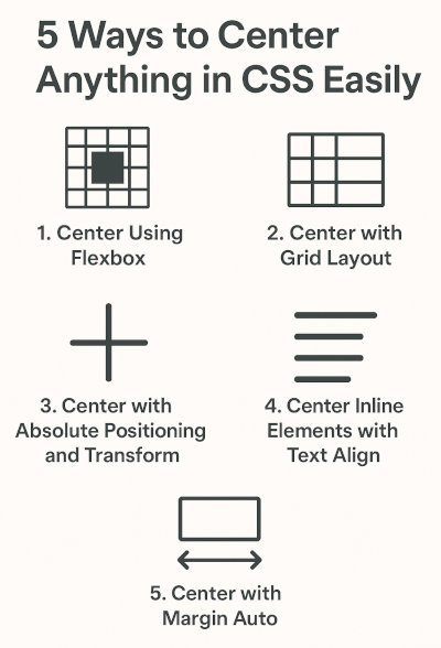 5 Ways to Center Anything in CSS