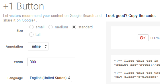 How to Add Google+ Button to Your Website - 1