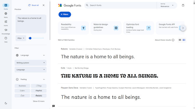 Google Fonts