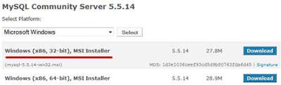 Download MySQL