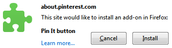 How to Add Pinterest Browser Button to Mozilla Firefox - 3