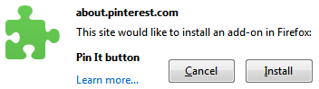 How to Install the Pin It Button of Pinterest in Firefox
