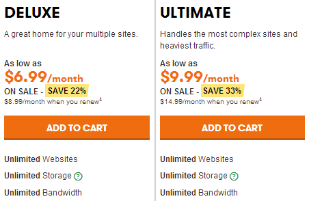 Unlimited Hosting Plans - 1